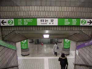 ソウル地下鉄2号線忠正路駅
