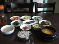 韓国家庭料理の定食